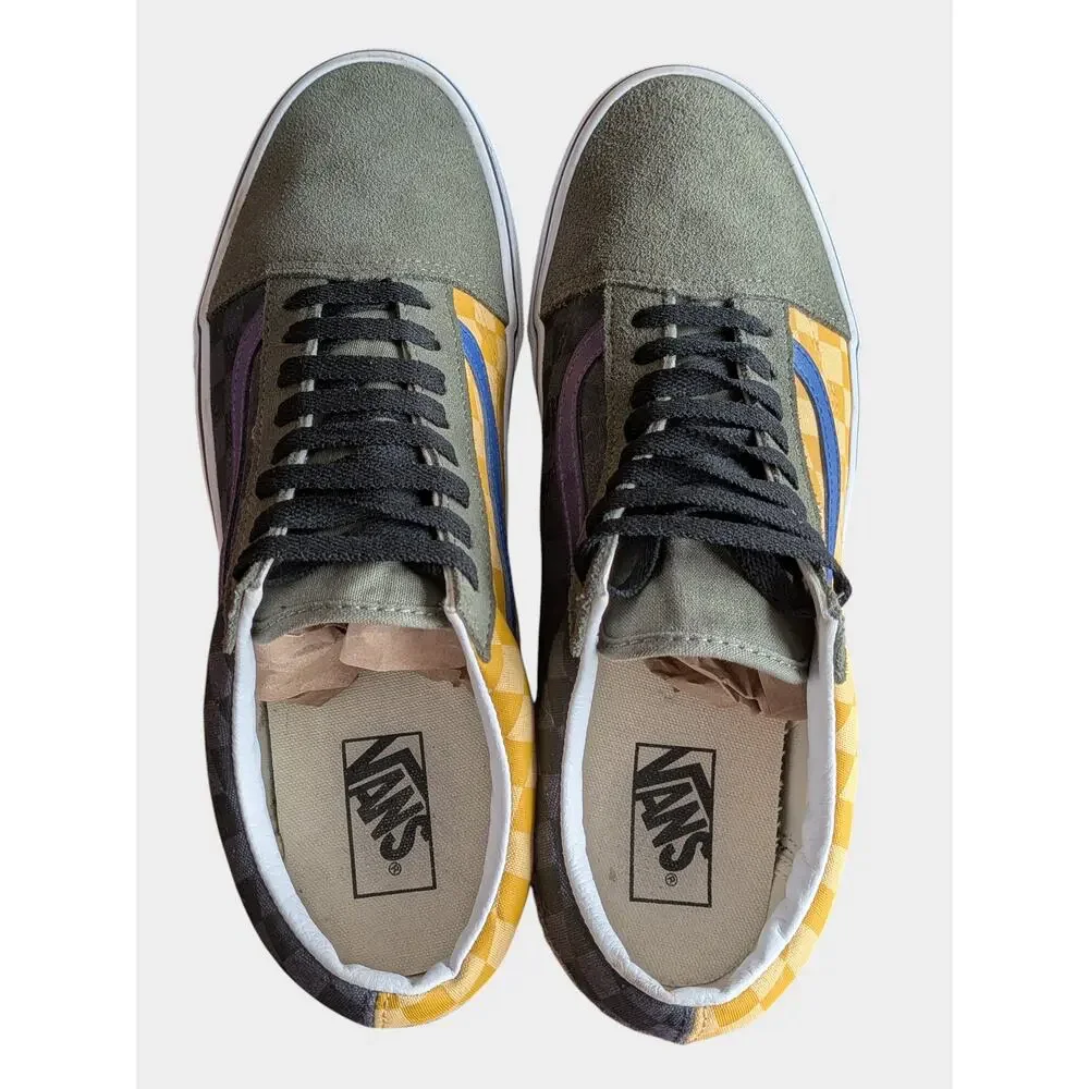 Vans Old‎ Skool Low Men’s 10.5 OTW Rally Checkerboard Skate Shoes Multicolor